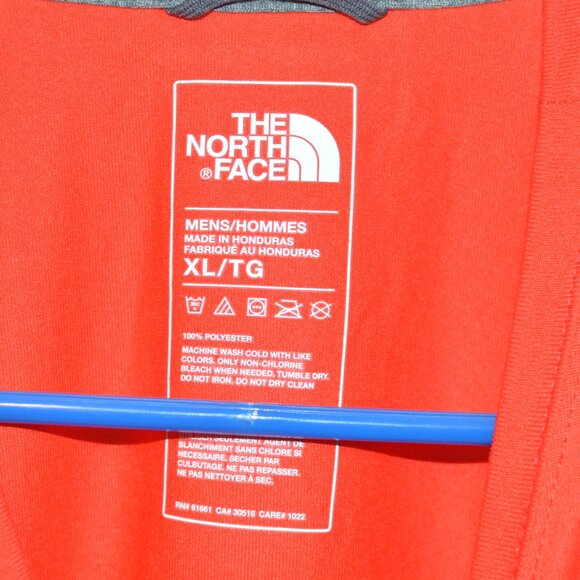Mens North Face Red Athletic Shirt Size XL (100% polyester) - Picture 3 of 3